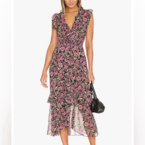 REVOLVE MISA LOS ANGELES Kidada Maxi Dress - Flora Fuchsia, XS - Picture 1 of 13